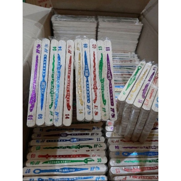 5pack mainan stik sablon isi -+250pcs