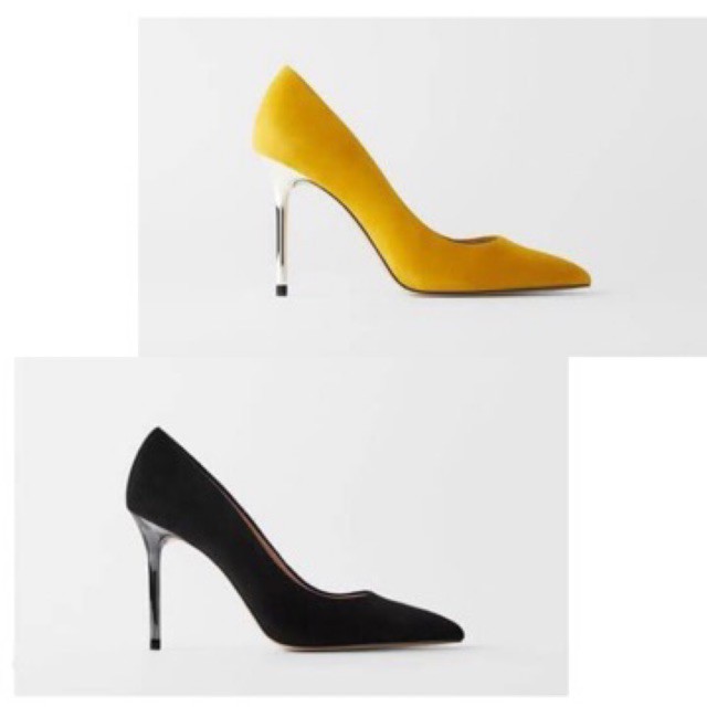 Sepatu Wanita ZR-151 Metallic Leather High Heeled Pumps