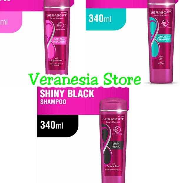 ♠ Shampoo Serasoft 340ml - Shiny Black ☚
