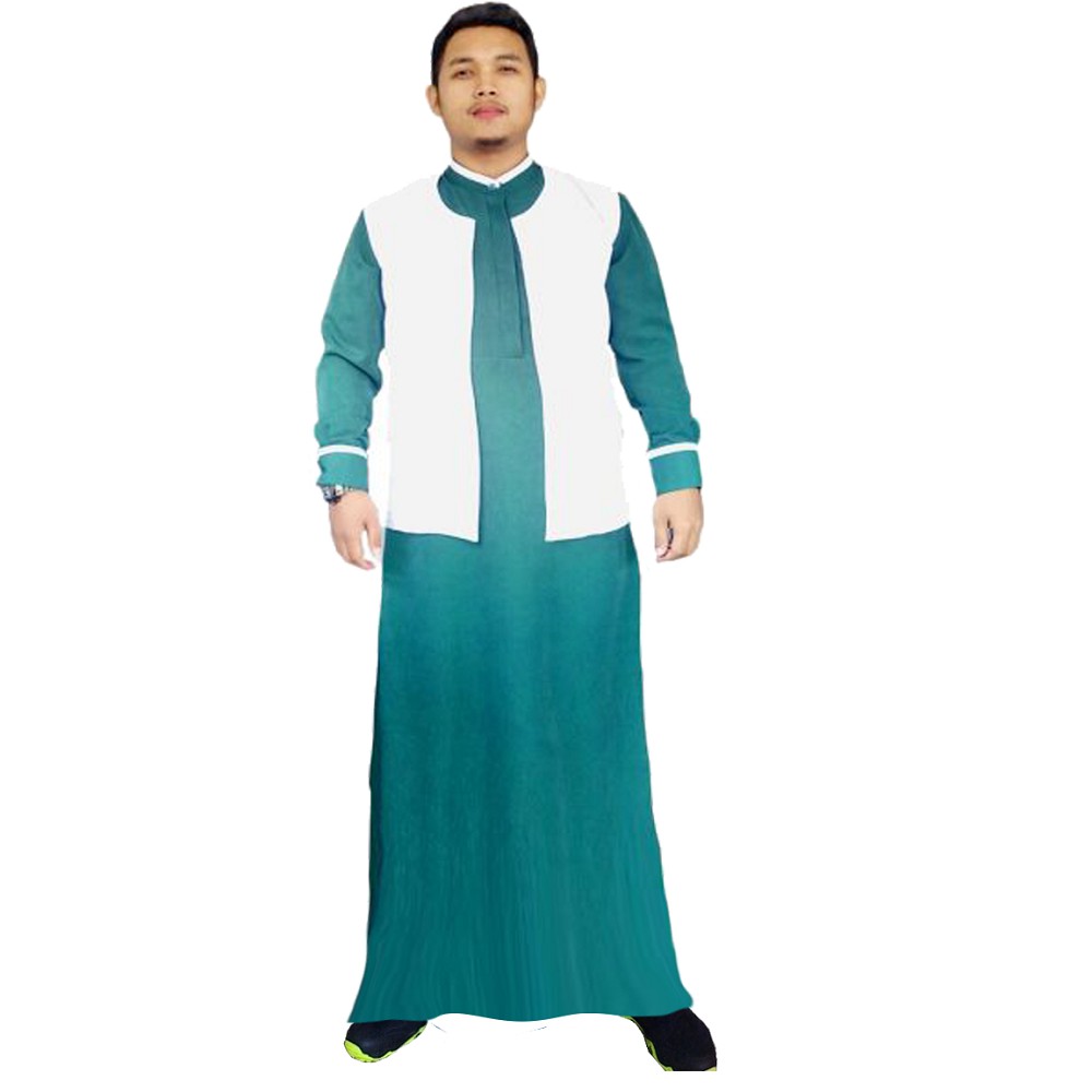 jubah hijau cardigan by hisan