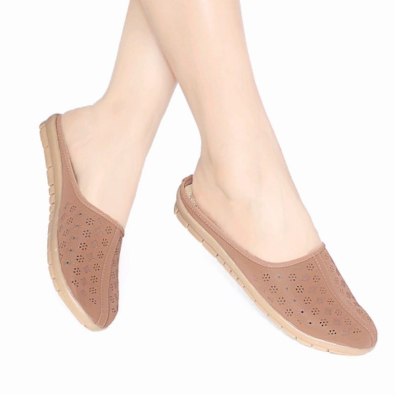 Sandal Wanita Slip On Slop / Selop Casual Murah WJ29