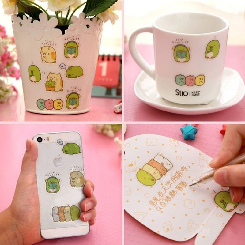 50Pcs Sticker Desain Lucu Sticker Sumikko Gurashi jepang sticker buku sticker multifungsi scrapbook