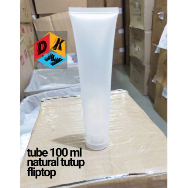 Tube 100 ml natural tutup fliptop