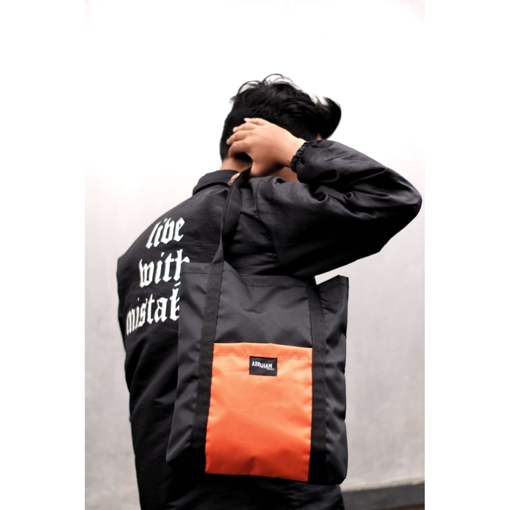 ABRAHAM- TOTEBAG PRIA UNISEX PRIA WANITA CORDURA tas tote bag