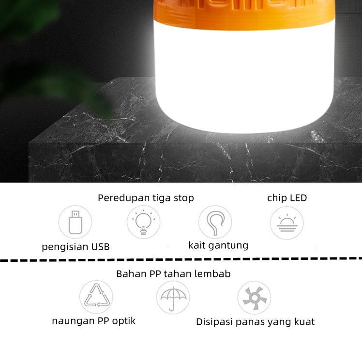 Lampu Emergency 50W / Lampu Indoor Outdoor / Rechargeable Lampu 50W/ Lampu Darurat 50 WATT