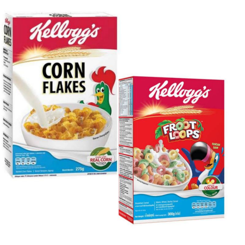Promo Kelloggs Corn Flakes 275gr, Froot 300gr, Coco Loops 330gr Ready Stock Surabaya guepunyastore