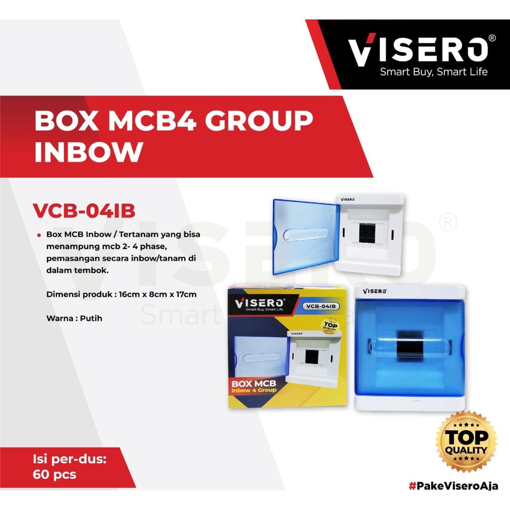 Rumah MCB Visero 4Group / Fuse Box Visero 4 Grup / BOX MCB Visero 4Grup