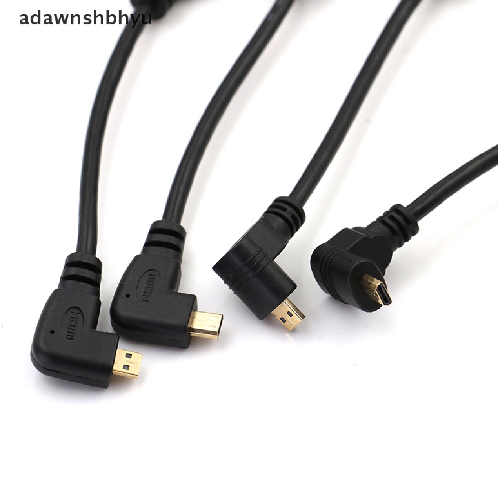 Adawnshbhyu Kabel adapter converter Micro HDMI male to HDMI female Naik Turun Siku Kanan Kiri