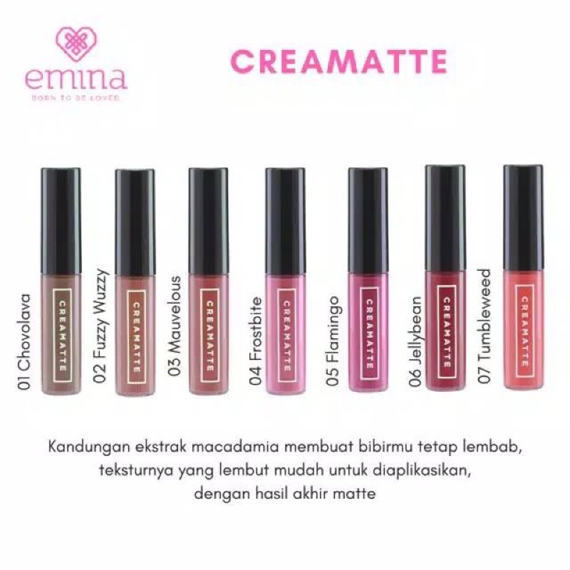 Emina Creamatte | LIPSTIK EMINA MATTE | EMINA MATTE