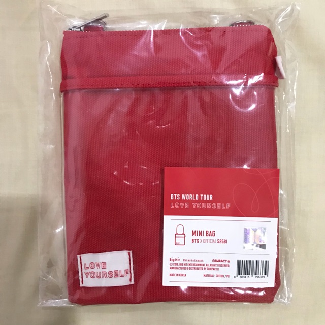 BTS Love Yourself Tour LY Tour MD Mini Bag Jhope