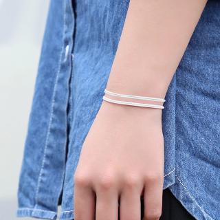 2Pcs Set Gelang  Tali  Simple Handmade Adjustable Gaya 