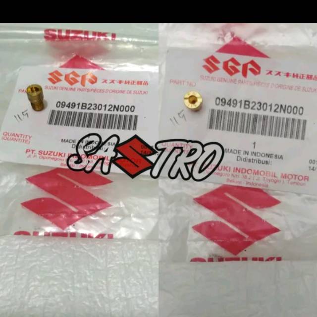 Mj main jet 115 spuyer karbu karburator pe 24 26 28 tiger ninja satria fu spin