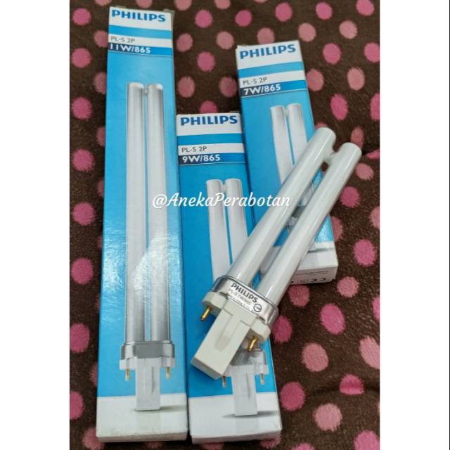 Lampu PHILIPS PLS 2P 865 G23 Putih Fitting Lampu Colok/Tusuk