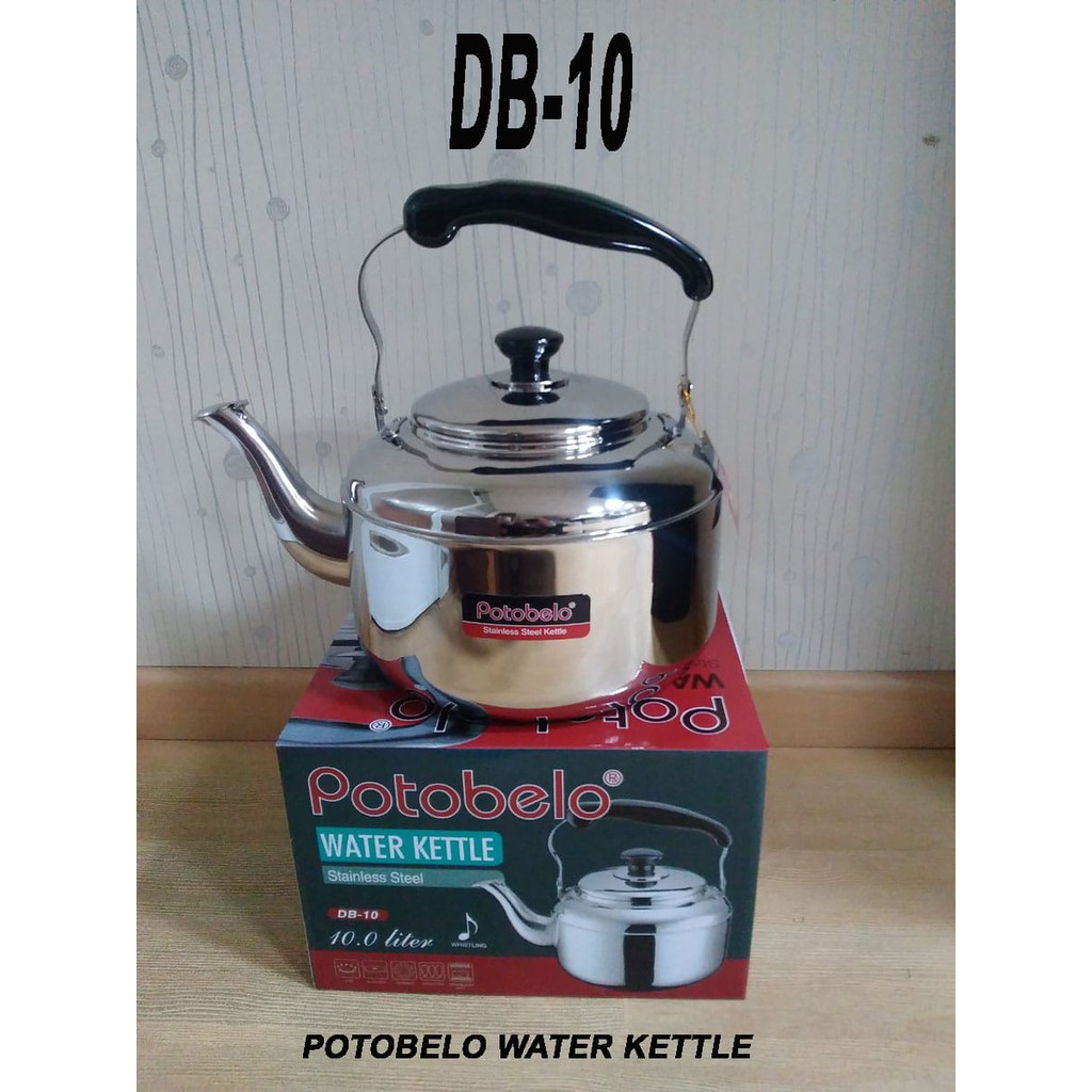Potobelo Water Kettle Stainless Steel / Teko Siul / Bunyi / ceret 10 L - DB10