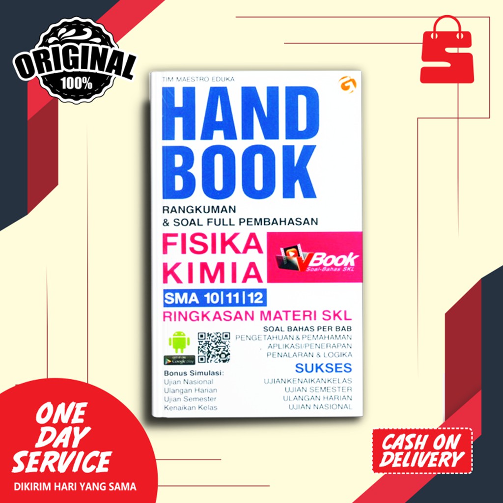 Buku Pelajaran Sma Handbook Rangkuman Soal Pembahasan Fisika Kimia Sma 10 11 12 Shopee Indonesia