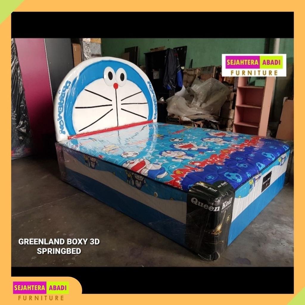 multibed anak springbed boxy maxy 3D Doraemon Big Queen garansi 10 tahun kartun Bigland Style kids s