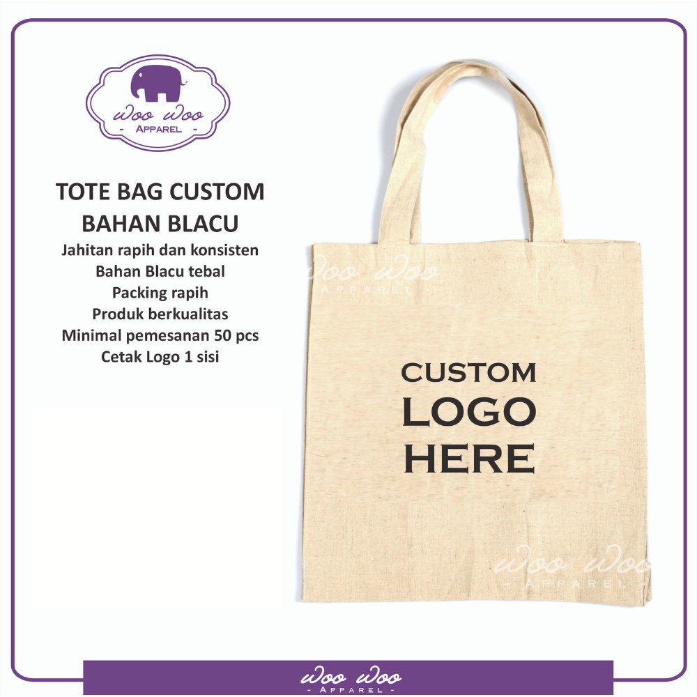 TOTEBAG BLACU CUSTOM