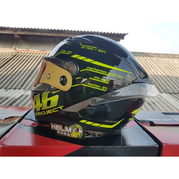 KYT VENDETTA 2 46 PROJECT GLOSSY PAKET GANTENG