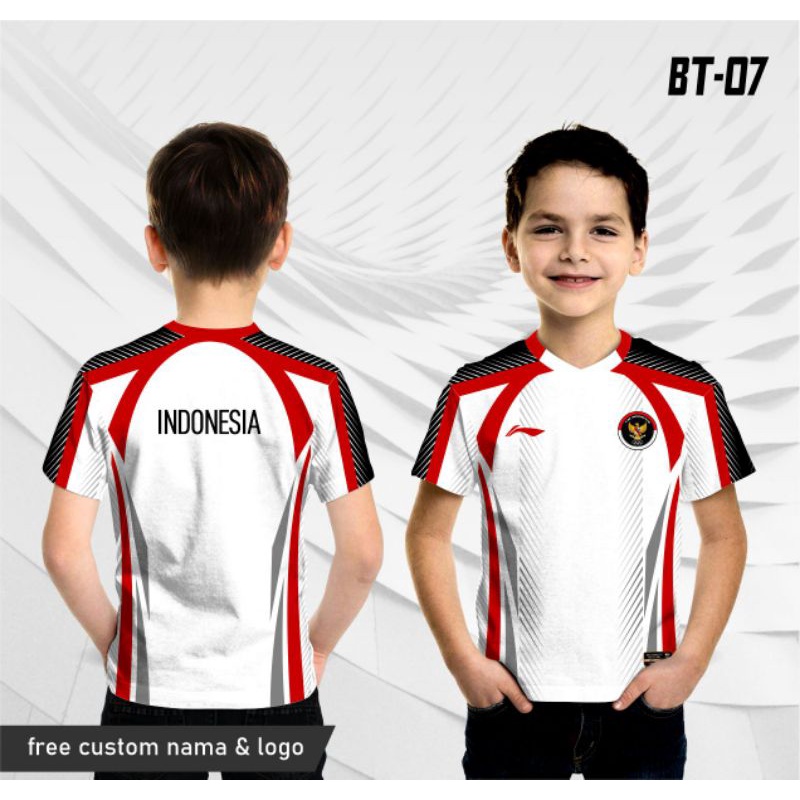 jersey bulutangkis badminton olimpiade tokyo, baju anak bulutangkis badminton