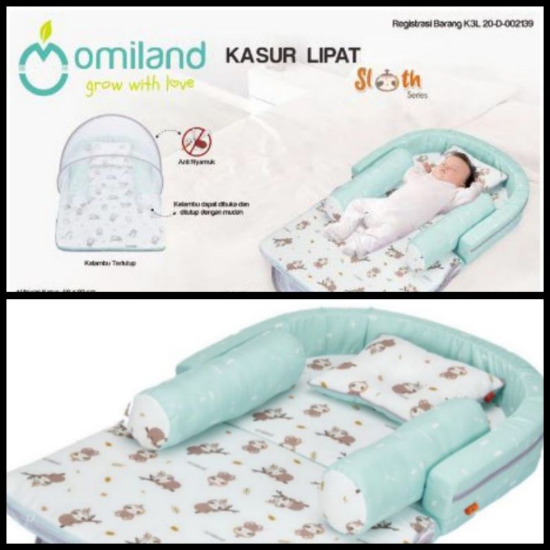 Omiland kasur bumper bayi sloth/alpaca series