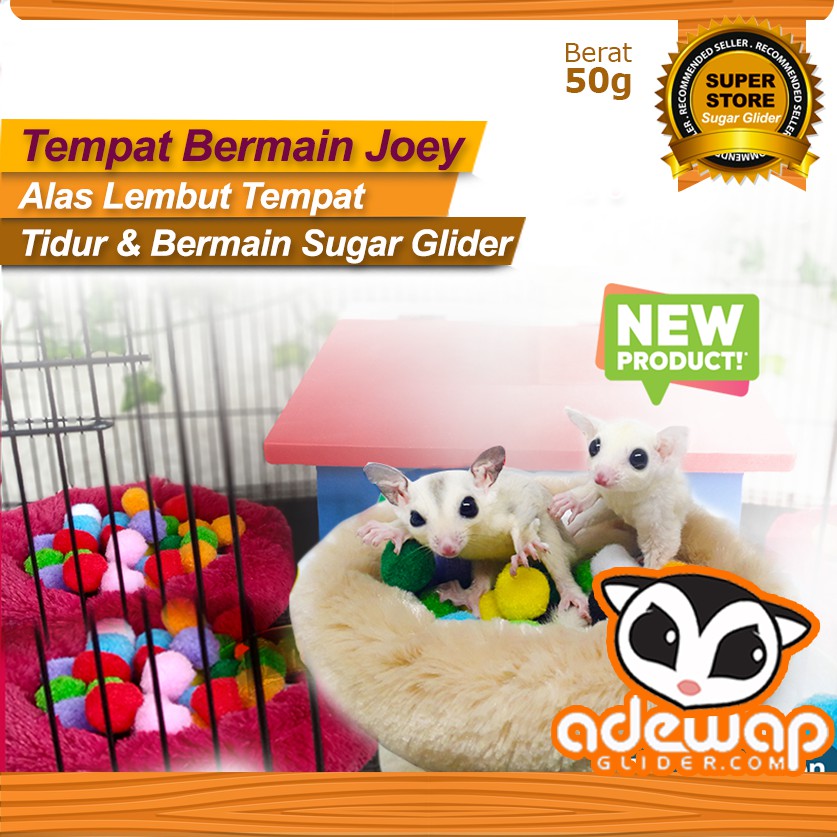 ADEWAP GLIDER Kasmir Kasur Sugar Glider Sleeping Pad Bulat Tempat Tidur Sugar Glider