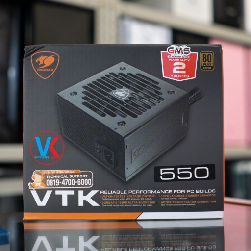 PSU Cougar VTK 550 Watt 80+ Bronze Power Supply Unit PSU ATK PC Desktop 80 Plus Bronze