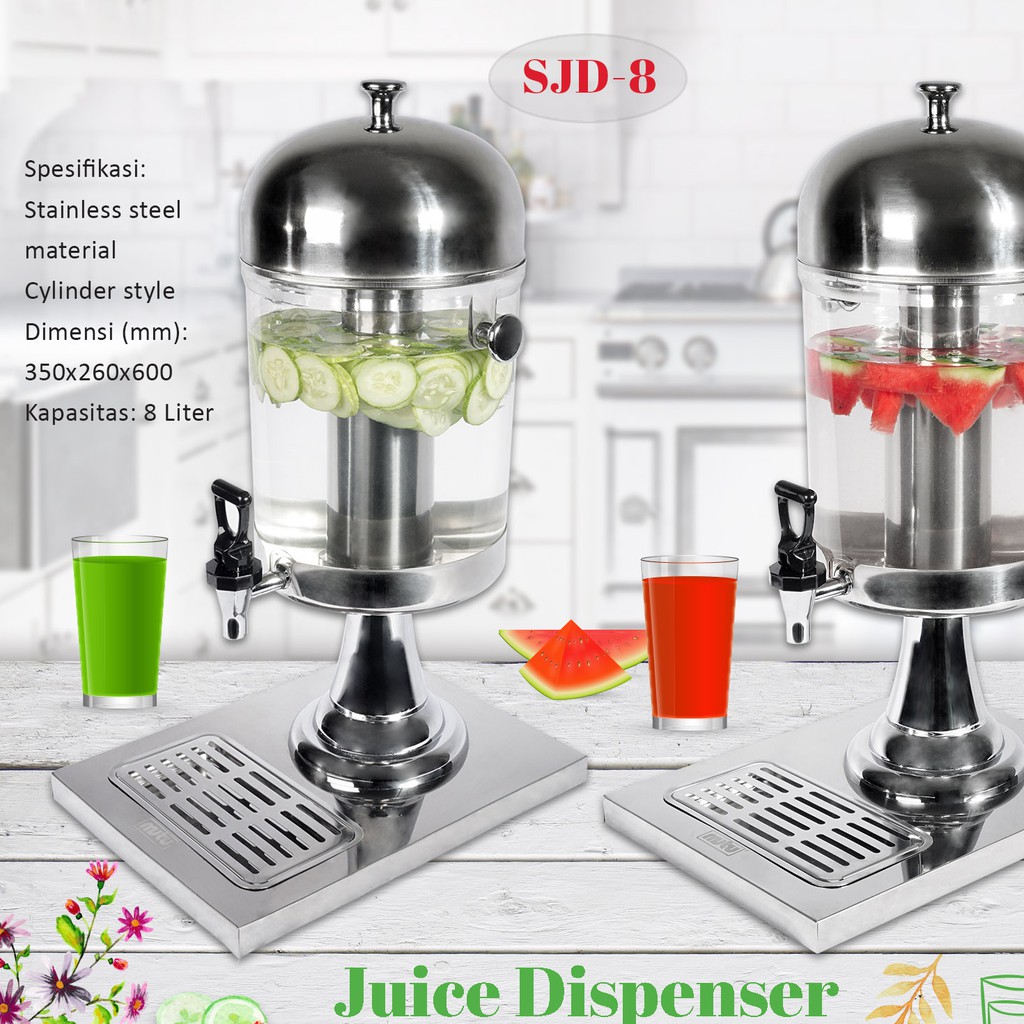 Hotel Juice Dispenser 8L Stainless / dispenser tower BARU