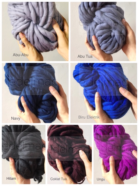 Benang Loopy Wool Yarn Microfiber Part II