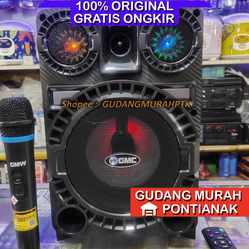 Speaker GMC Body Besar NEW Bluethoot Mic Wireless Salon 897P