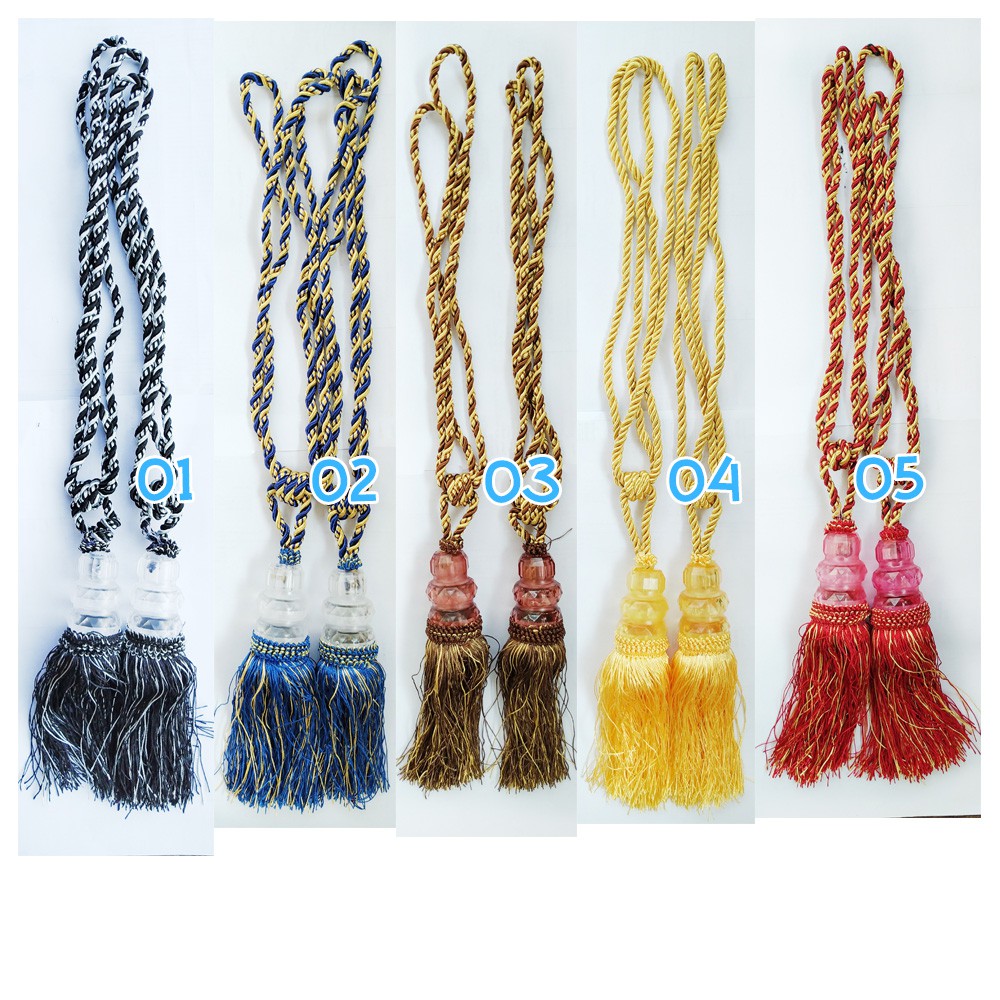 Tali Pengikat Gorden Tassel Hordeng Crystal (1PASANG)