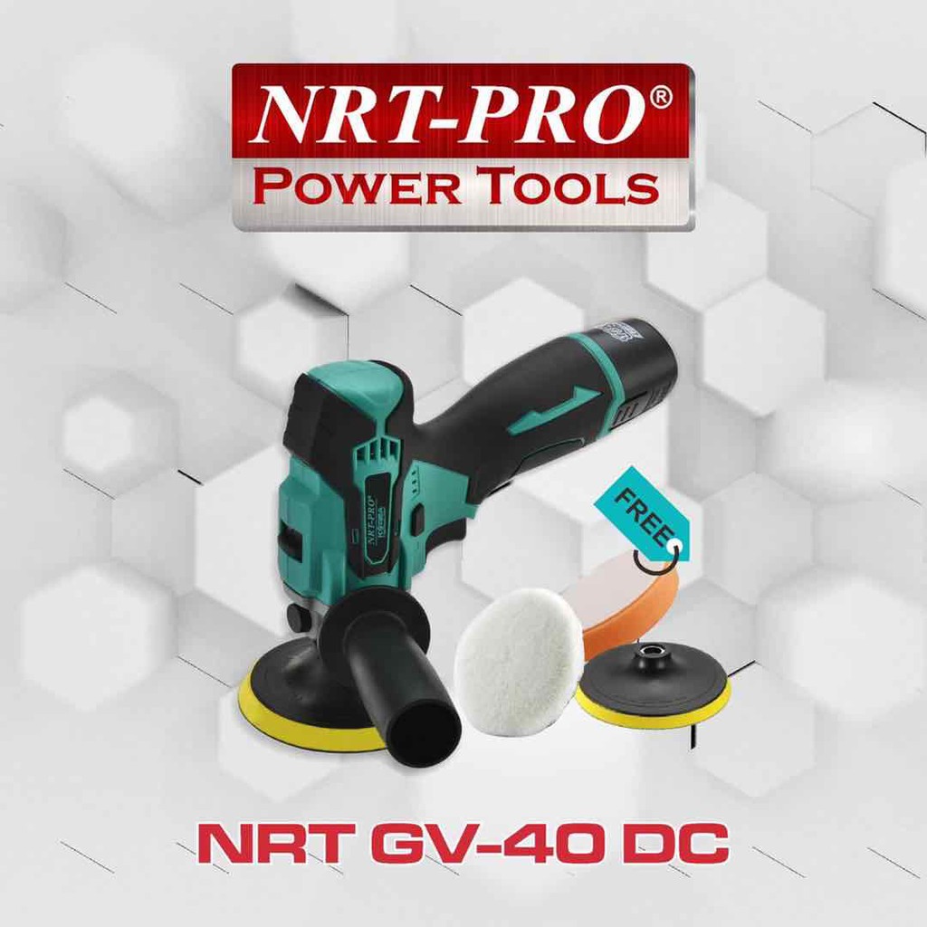 NRT-PRO Mesin Poles Cordless / Mesin Poles Baterai Type GV-40 DC