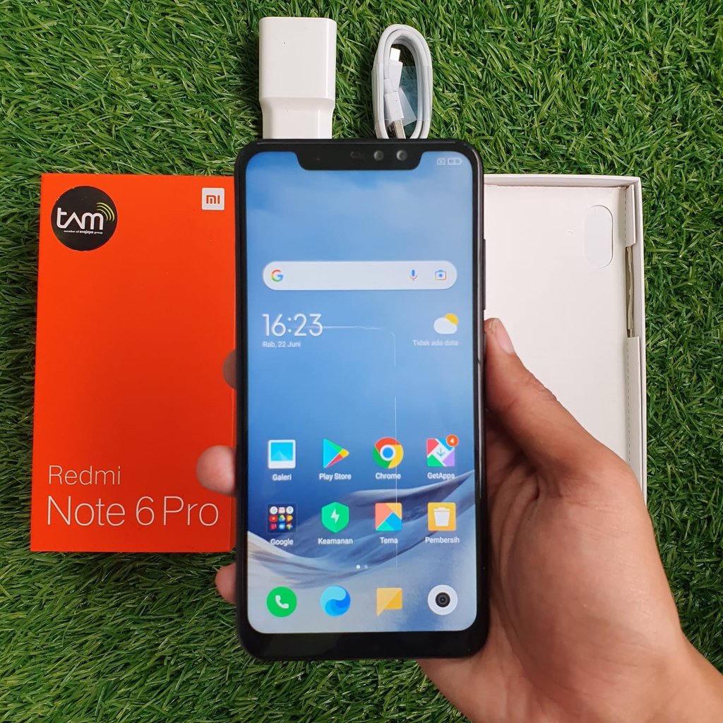 XIAOMI REDMI NOTE 6 PRO SECOND 3/32 & 4/64 GB HP SECOND HANDPHONE SECOND HP SEKEN HP BEKAS HP MURAH