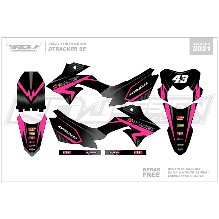 DECAL STIKER DTRACKER (005) DEKAL STICKER DTRACKER 150 SE FULLBODY 2016 2017 2018 2019 2020 2021 202