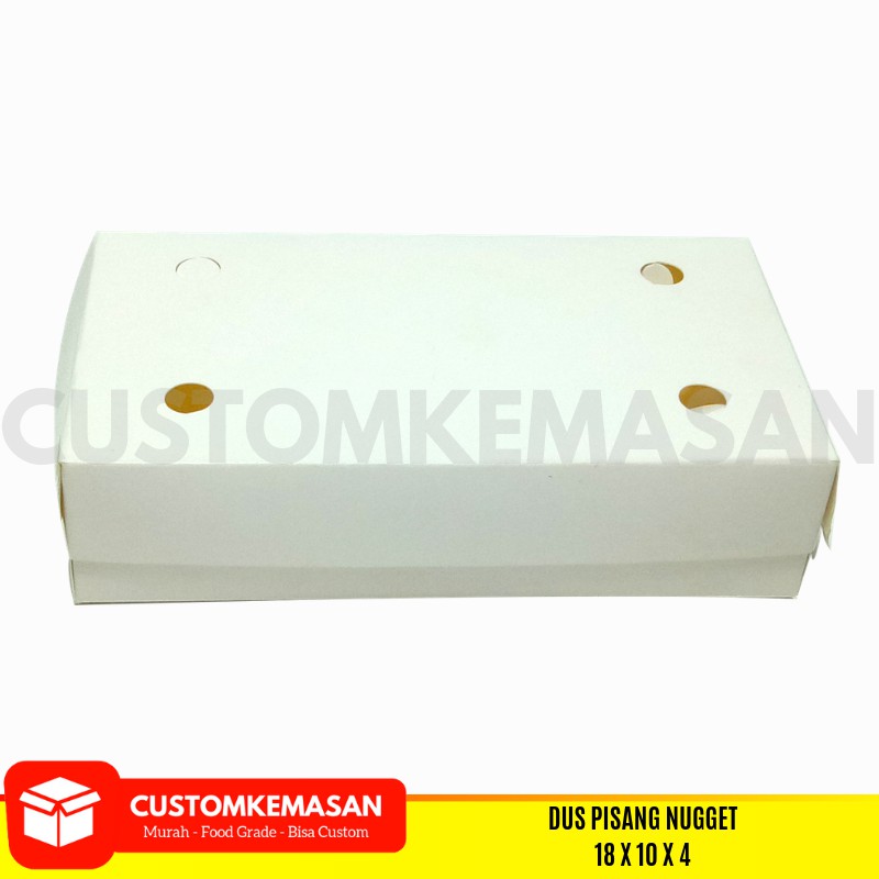 Box Pisang Nugget Non Laminating, Box Banana Nugget, Kemasan Pisang Nugget, Kemasan Kue, Dus Makanan