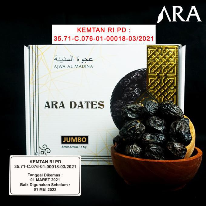 

SAYUR & BUAH KURMA AJWA JUMBO 1KG PREMIUM SUPER JUMBO XL MAKANAN & MINUMAN