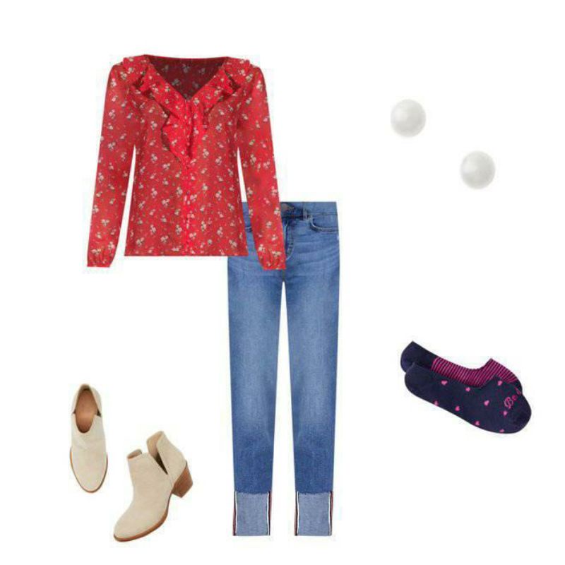 LOFT Straight Roll-Up Jeans