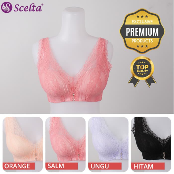 BH EXCLUSIVE PENEKAN LEMAK TANPA KAWAT BRA BUSA PUSH UP SC 1611 - 34