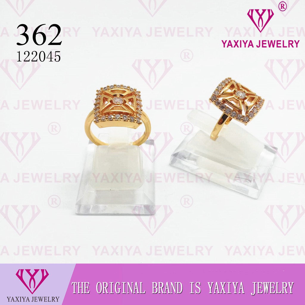 

Cincin permata Lapis emas Perhiasan imitasi Gold Yaxiya Jewelry 362