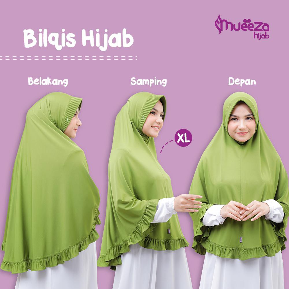 Jilbab Mueeza Hijab - Hijab Bilqis Kids Remaja Dewasa - Kerudung Anak Syari - Premium Spandex Jersey-XL