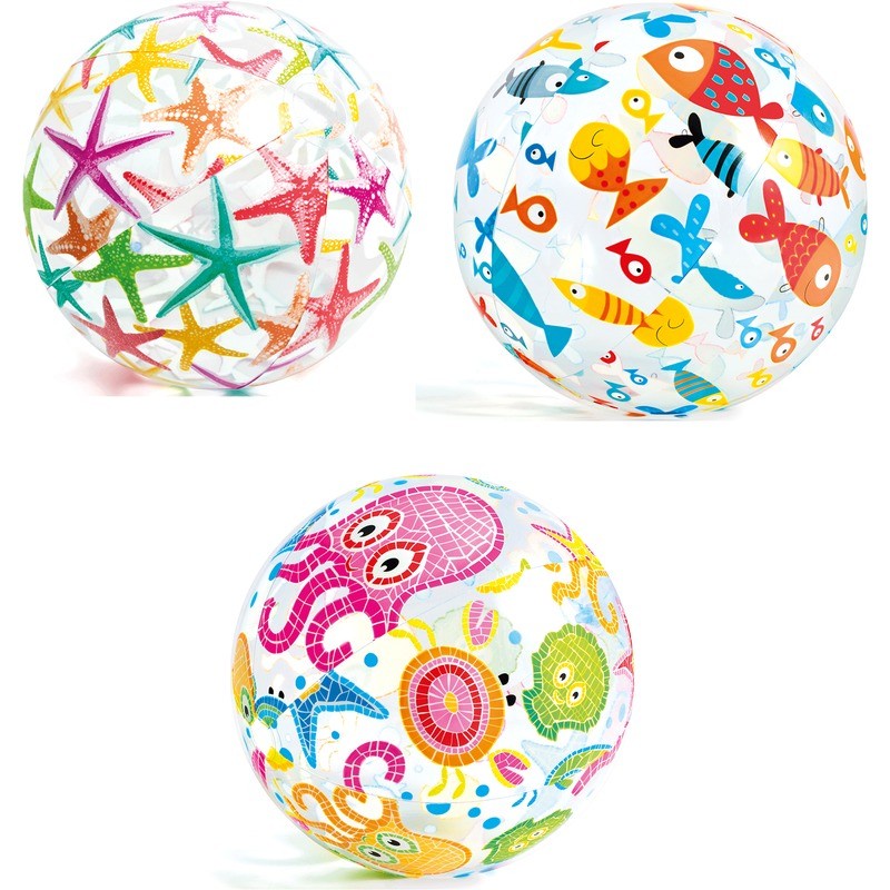 INTEX #59040 Bola Renang Beach Lively Print Ball 51cm 20