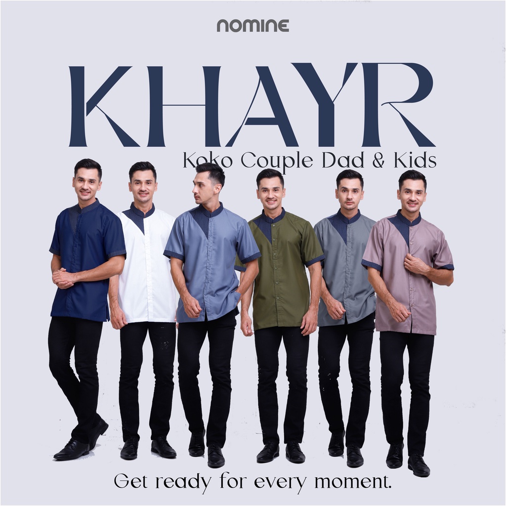 Koko Khayr Couple/Koko Khayr Dad/Koko Terbaru 2022/Model Koko Terbaru2022/Baju Koko Couple Ayah Anak