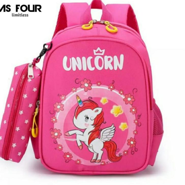 Tas Sekolah Anak Perempuan / Tas Unicorn anti air / Tas TK Sd ,.