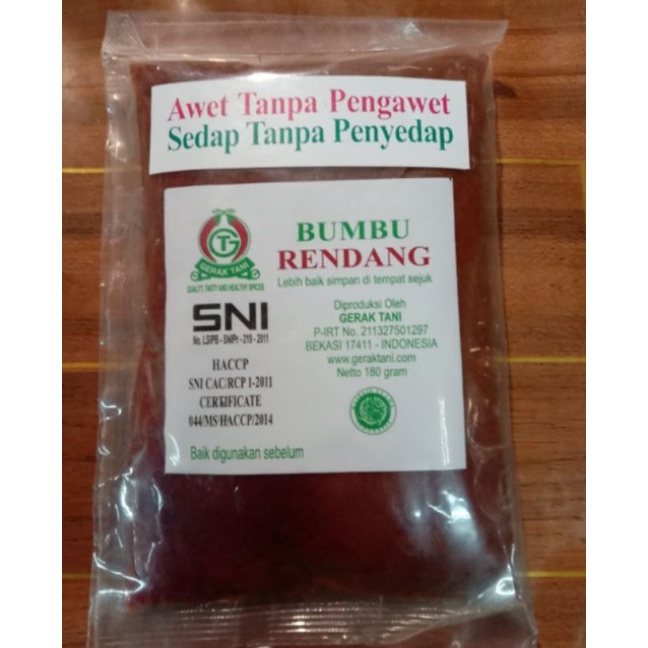 

bumbu rendang gerak tani asli 180gr