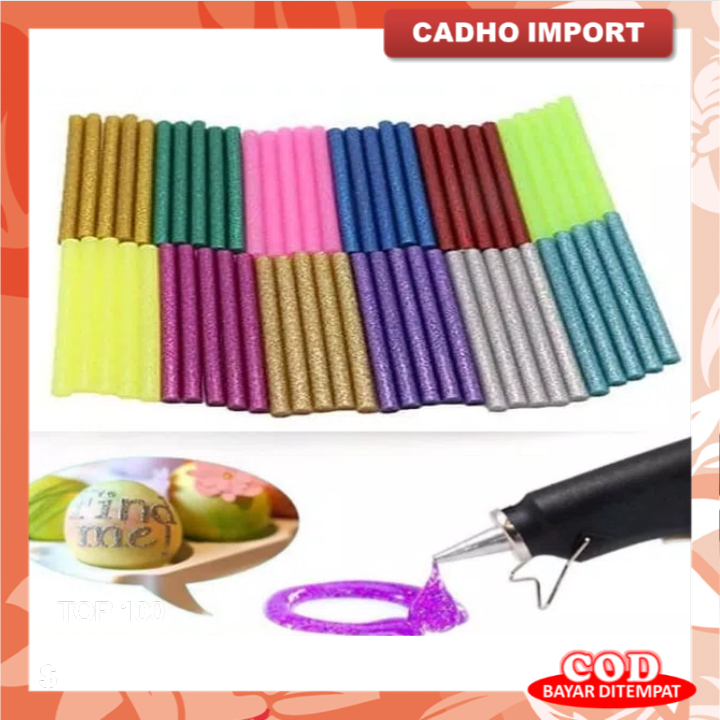 ISI REFILL LEM TEMBAK ORI JOER 1.1 x 30 cm BESAR GLUE GUN STICK BAKAR - Pilih Warna