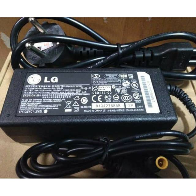 Adaptor Charger Monitor LG TV LED LG Original FREE Kabel Power