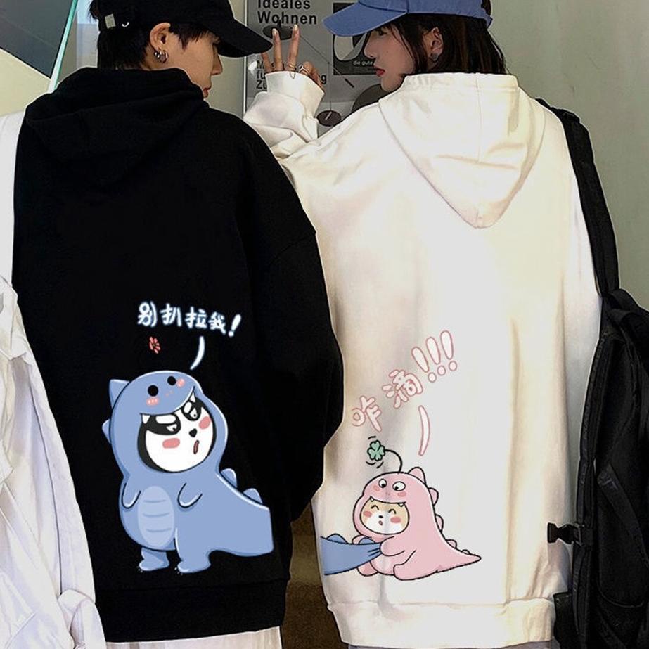 SALE Hoodie Hodi Couple Pria Wanita Dino Original Ukuran Oversize Hody Hodi Pria Wanita Cewek Cowok 