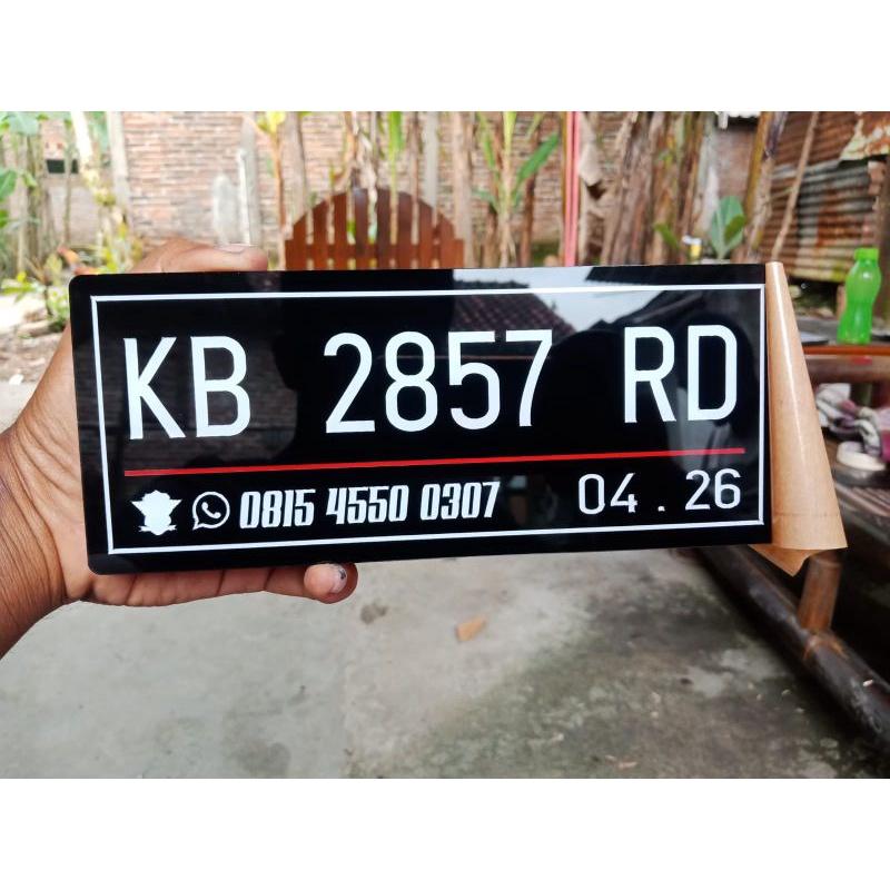 Plat Nomor Akrilik Satuan