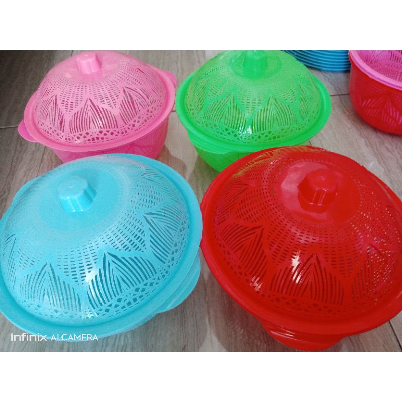 wakul tutup warna warni / Wakul Plastik / Bakul nasi / Wakul warna / Wakul tutup