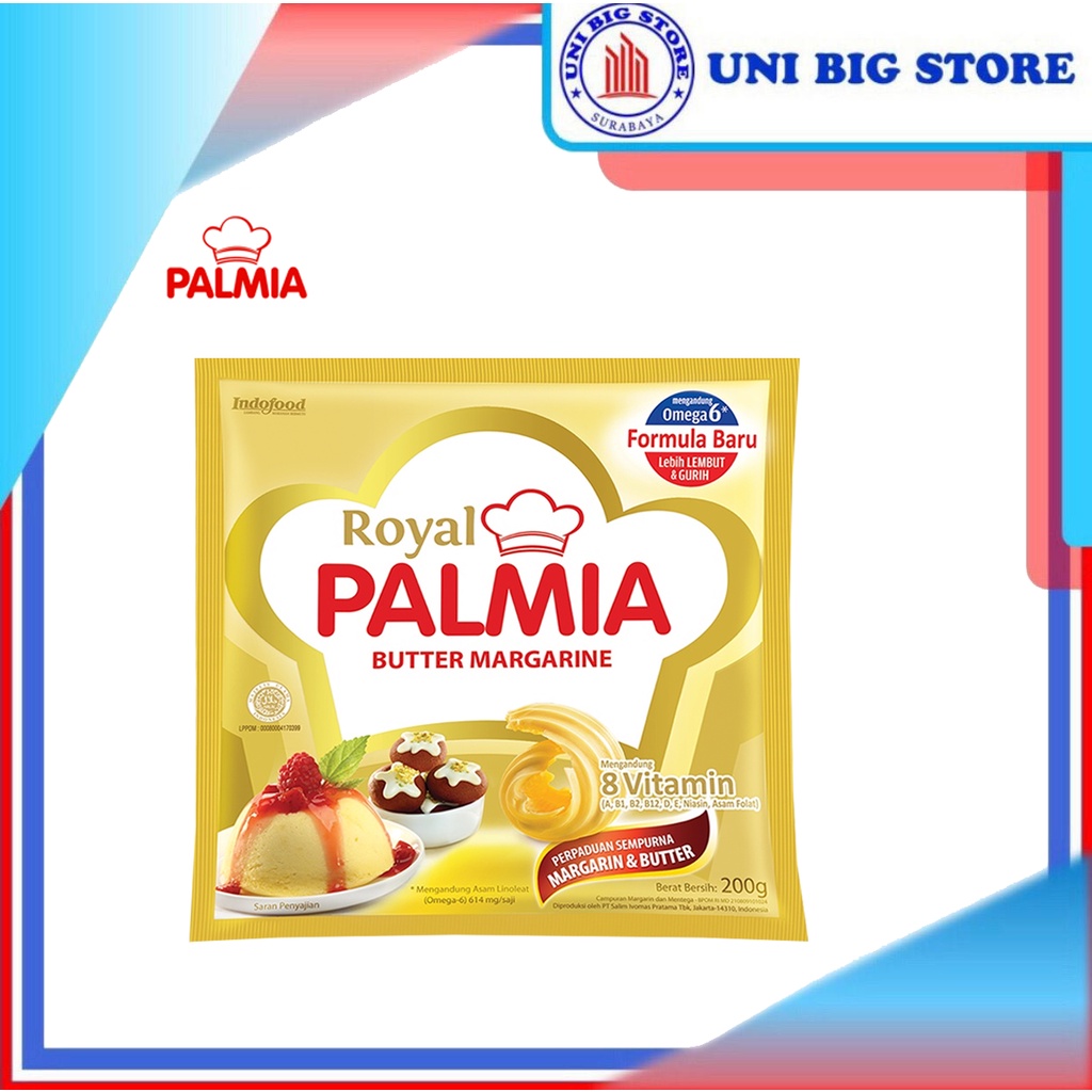 

Royal Palmia Butter Margarine 200 gr Perpaduan Margarin Mentega