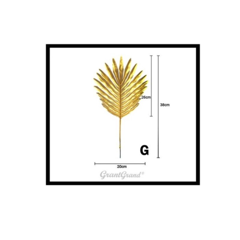 Topper Daun Emas, Hiasan Kue Daun Emas, Daun Emas Palsu